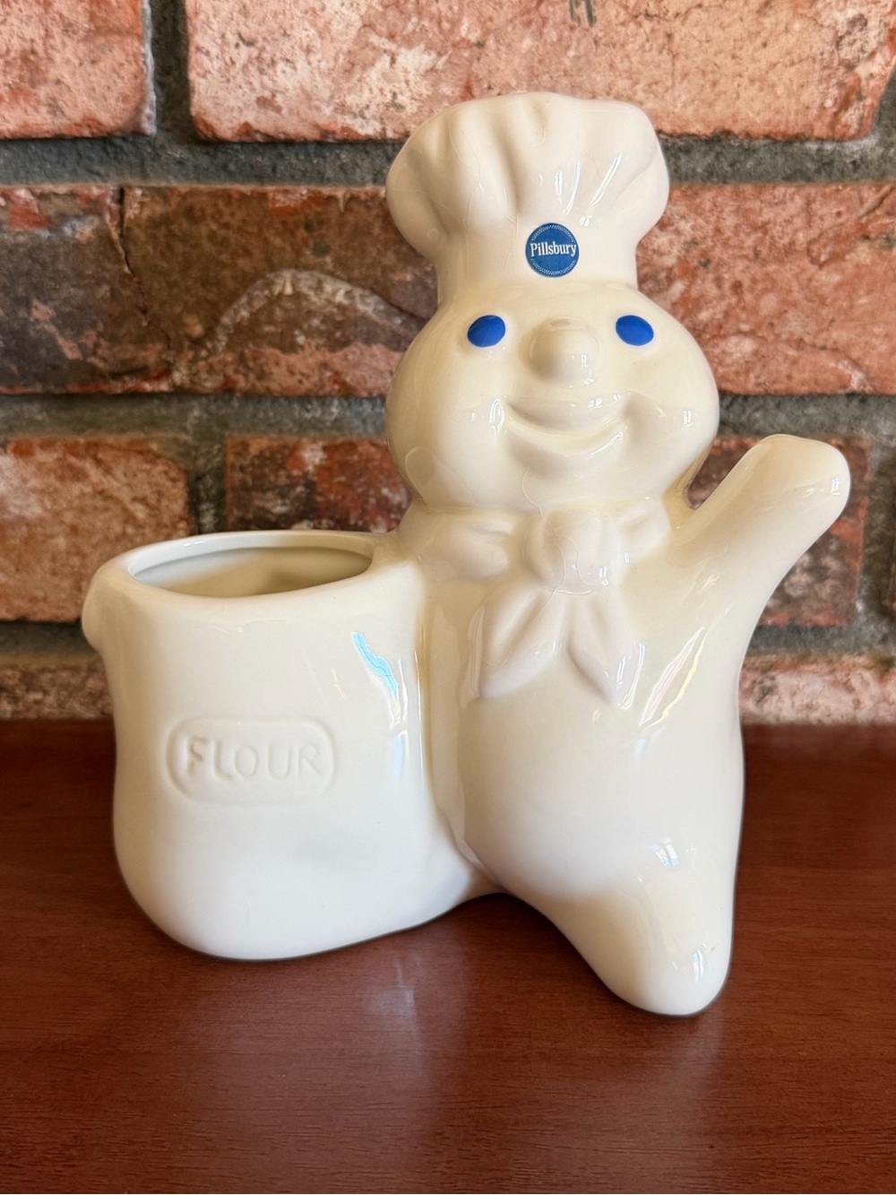 Vintage - Pillsbury Doughboy Ceramic Utensil Holder